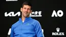 Kemenangan atas Djokovic mengantarkan Sinner ke final Australian Open 2024, yang menandai final Grand Slam perdana dalam kariernya. Sementara bagi Djokovic, kekalahan ini turut menghentikan dominasinya di Australian Open sejak 2019. (AP Photo/Louise Delmotte)