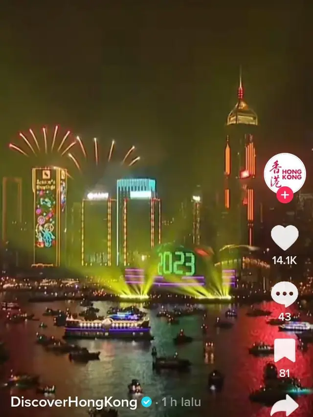 Sejumlah perayaan Tahun Baru 2023  yang berlangsung meriah dan penuh kehangatan