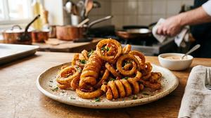 Cara Membuat Kentang Goreng Keriting yang Gurih dan Crispy seperti di Restoran