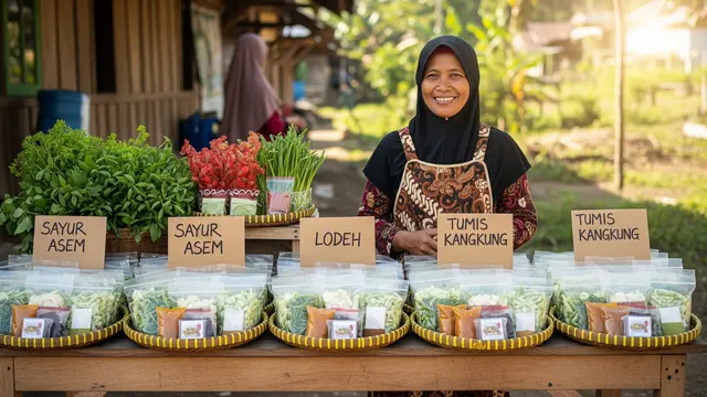 Penjualan Sayur Siap Masak Paket Harian