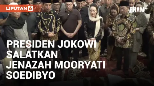 VIDEO: Datang Melayat, Presiden Jokowi Ikut Salatkan Jenazah Mooryati Soedibyo