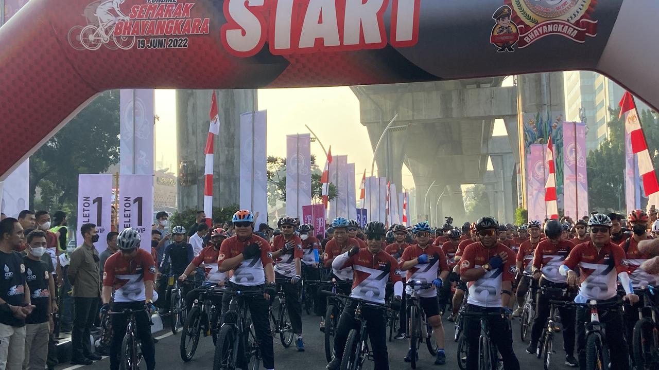 kegiatan Funbike Semarak Bhayangkara