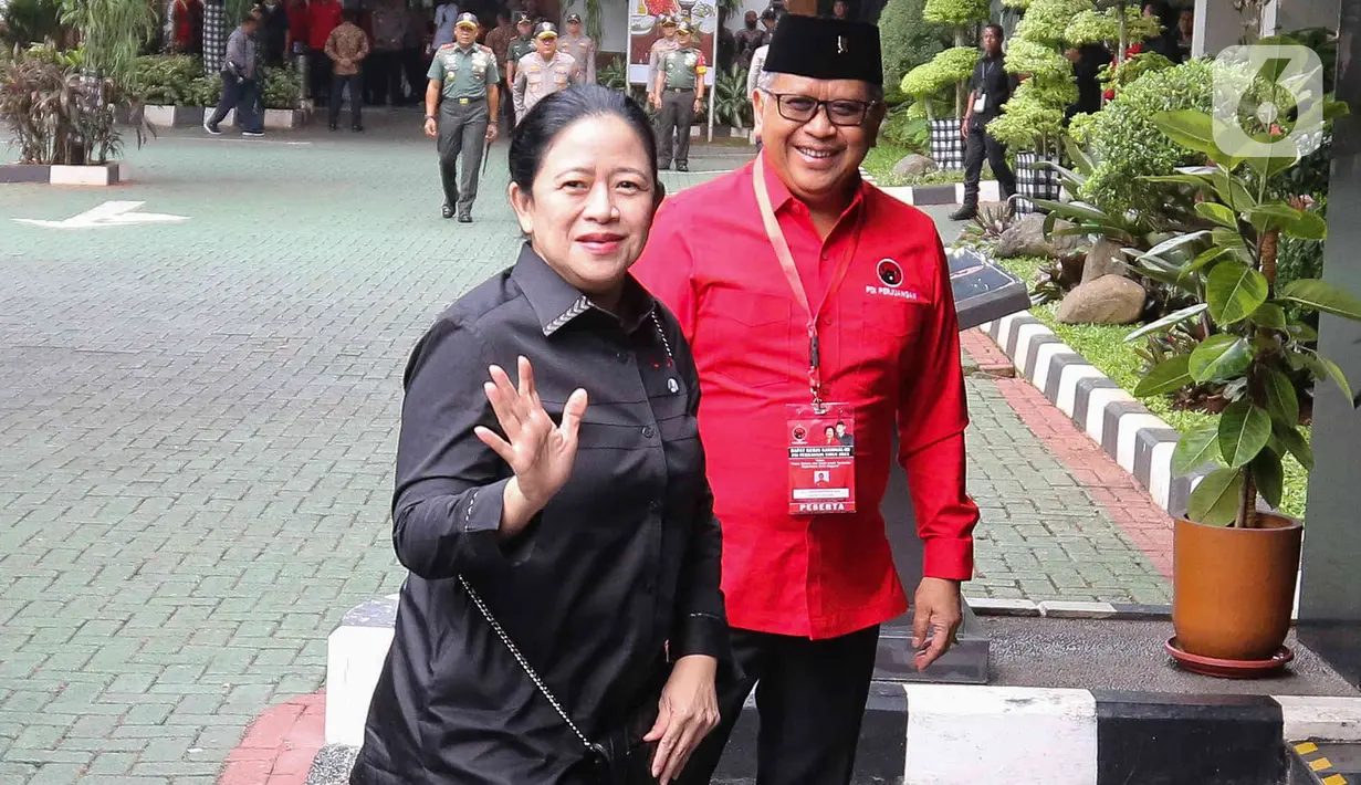 Sekretaris Jenderal DPP PDIP Hasto Kristiyanto mengatakan bahwa acara pembukaan Rakernas III Partai akan dimulai pukul 10.00 WIB, pada Selasa, 6 Juni 2023. (Liputan6.com/Herman Zakharia)