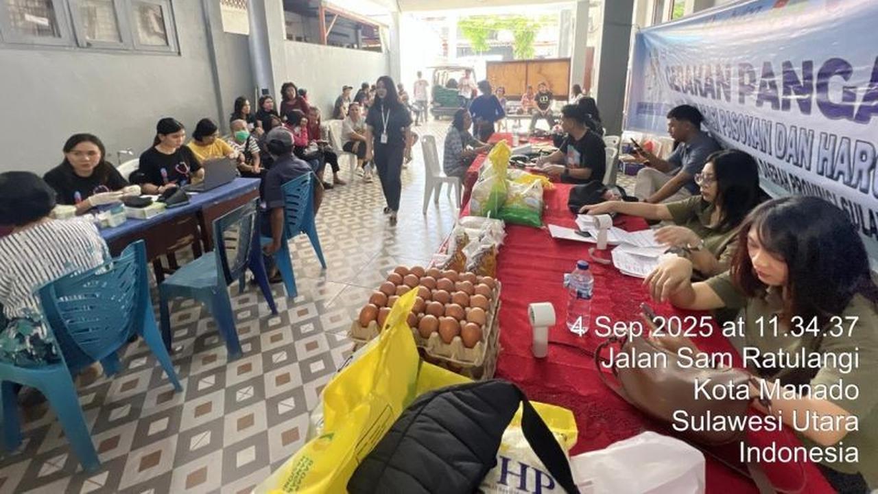 Fakta Unik 5 Titik! Gerakan Pangan Murah Sulut Sasar Gereja hingga Sekolah, Harga Pangan Lebih Terjangkau