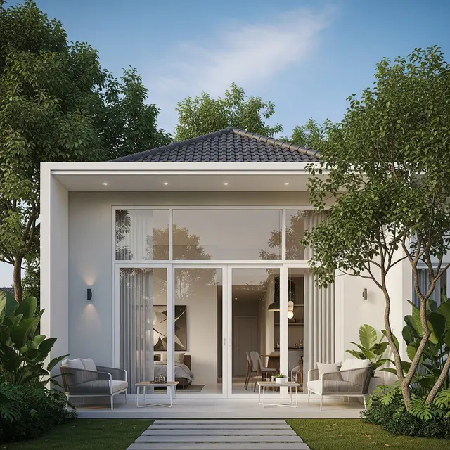 9 Model Pintu Geser Kaca untuk Akses ke Teras, Elegan dan Hemat Ruang