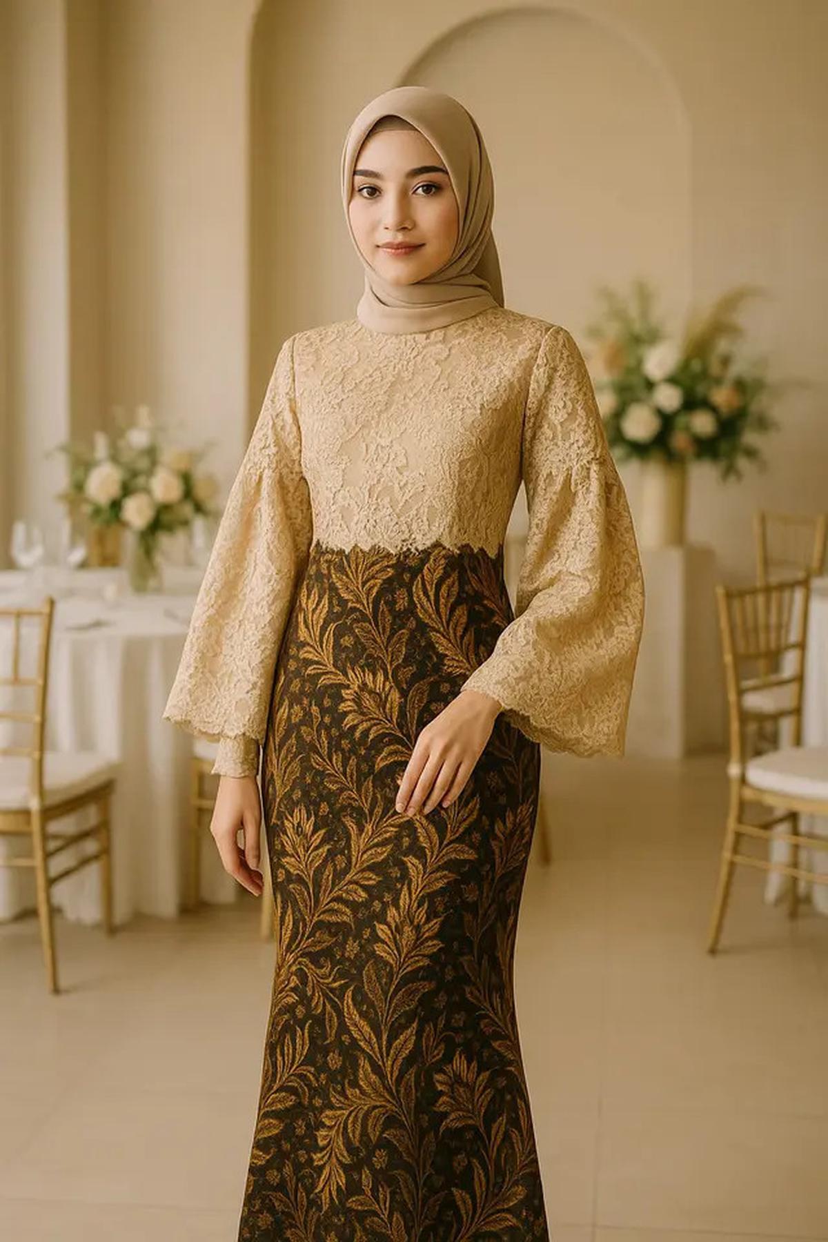 8 Model Batik Brokat Kombinasi Lengan Kupu Kupu Terbaru 2025, Anggun dan Modern