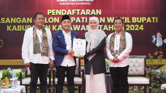 Pasangan calon bupati dan wakil bupati Karawang, Jawa Barat, Aep Syaepuloh-Maslani (Istimewa)