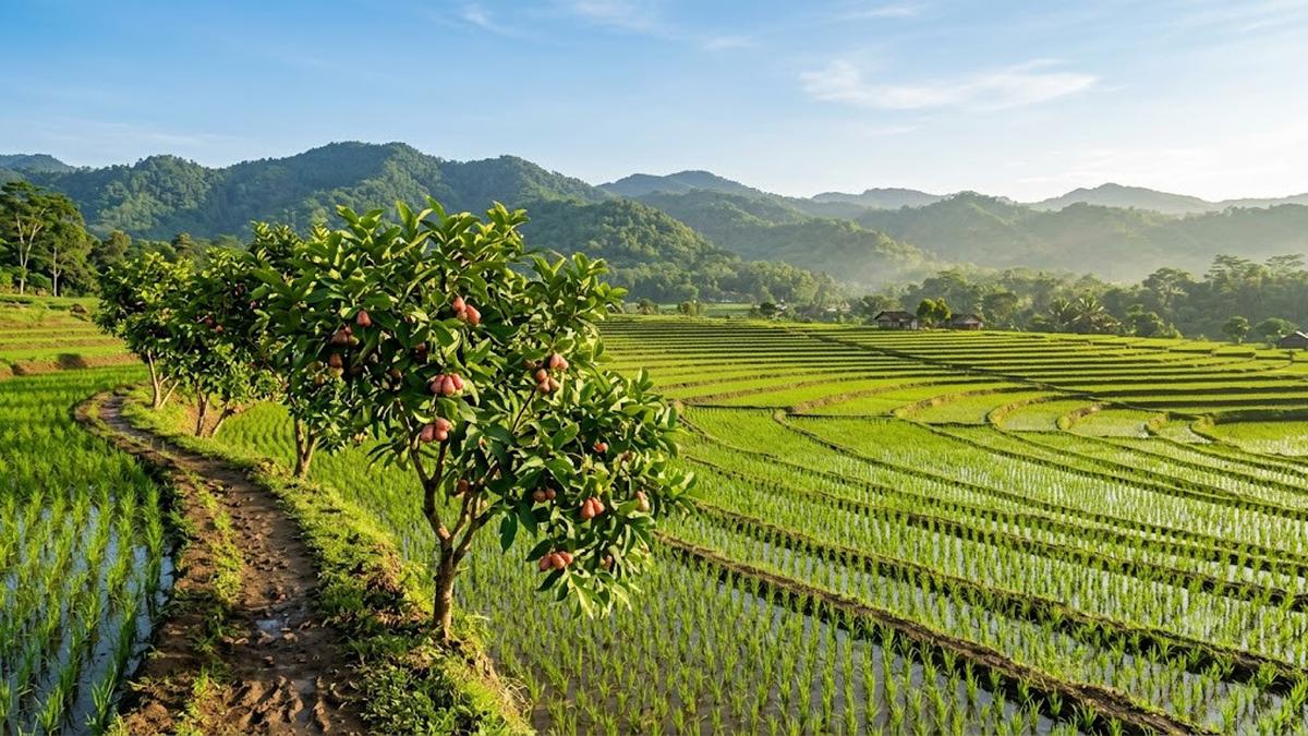 8 Pohon Buah yang Tahan Kondisi Sawah Dekat Irigasi, Ideal untuk Lahan Sawah