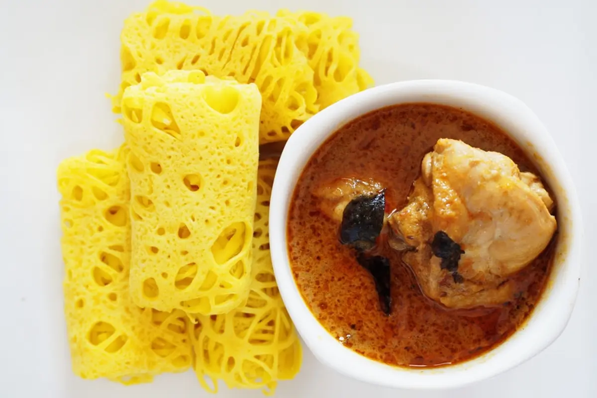 roti jala kari ayam