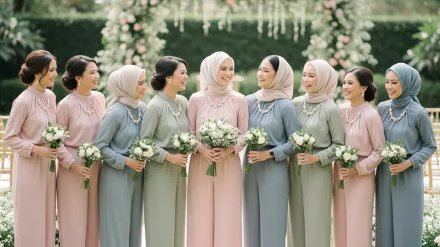 Baju Bridesmaid Celana Panjang (Gemini AI)
