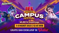 Live Streaming IEL Campus Fest 2023 Group Stage Mobile Legends Bang-Bang 1-4 Maret di Vidio