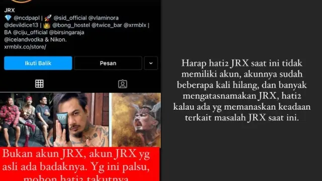Jerinx SID - Nora Alexandra (Foto: Instagram/@ncdpapl)