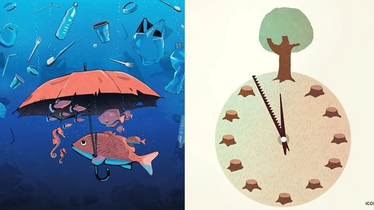 Pria Ini Sindir Kehidupan Masa Kini dengan Ilustrasi, 7 Hasilnya Mengagumkan