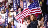 Jika menang dan terpilih pada pilpres AS 2024, Kamala Harris akan menggoreskan sejarah baru, sebagai presiden wanita pertama Amerika Serikat. (CHARLY TRIBALLEAU/AFP)