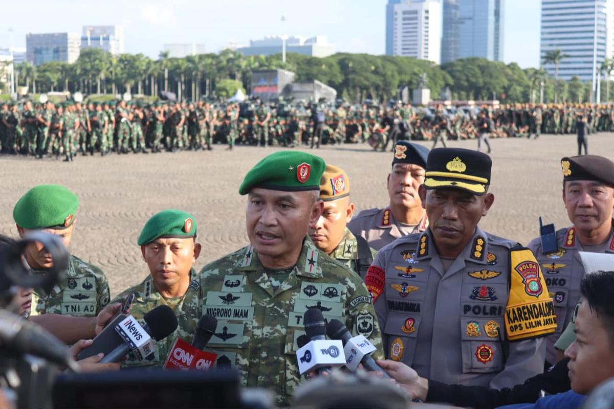 4.500 Personel TNI-Polri Dikerahkan Amankan Ibadah Natal dan Tahun Baru di Jakarta