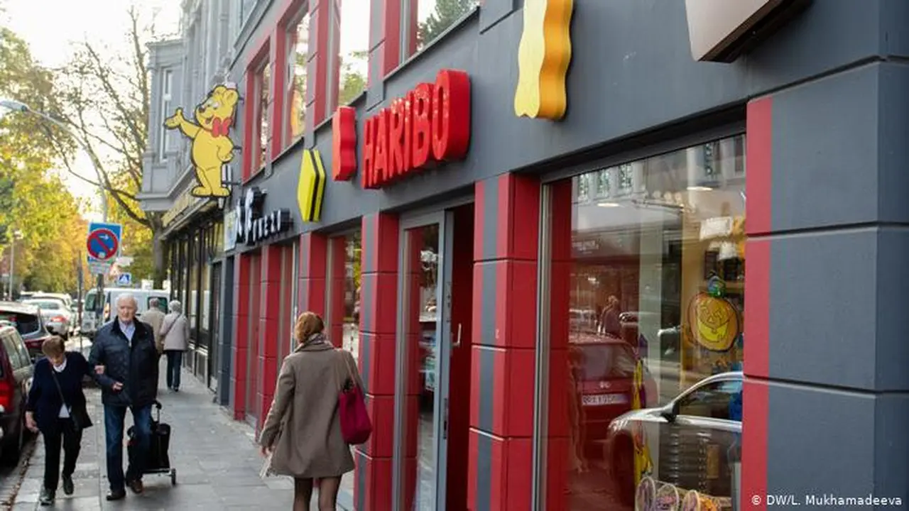 Toko Haribo di Bonn, Jerman, jadi magnet turis. (DW)