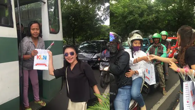 Sambut hari ibu, KLN bagi bunga/copyright: Vemale.com