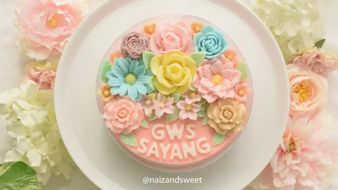 Cantiknya Bunga Warna-Warni di Menu Kreasi naiz and sweet, Bikin Gemes!