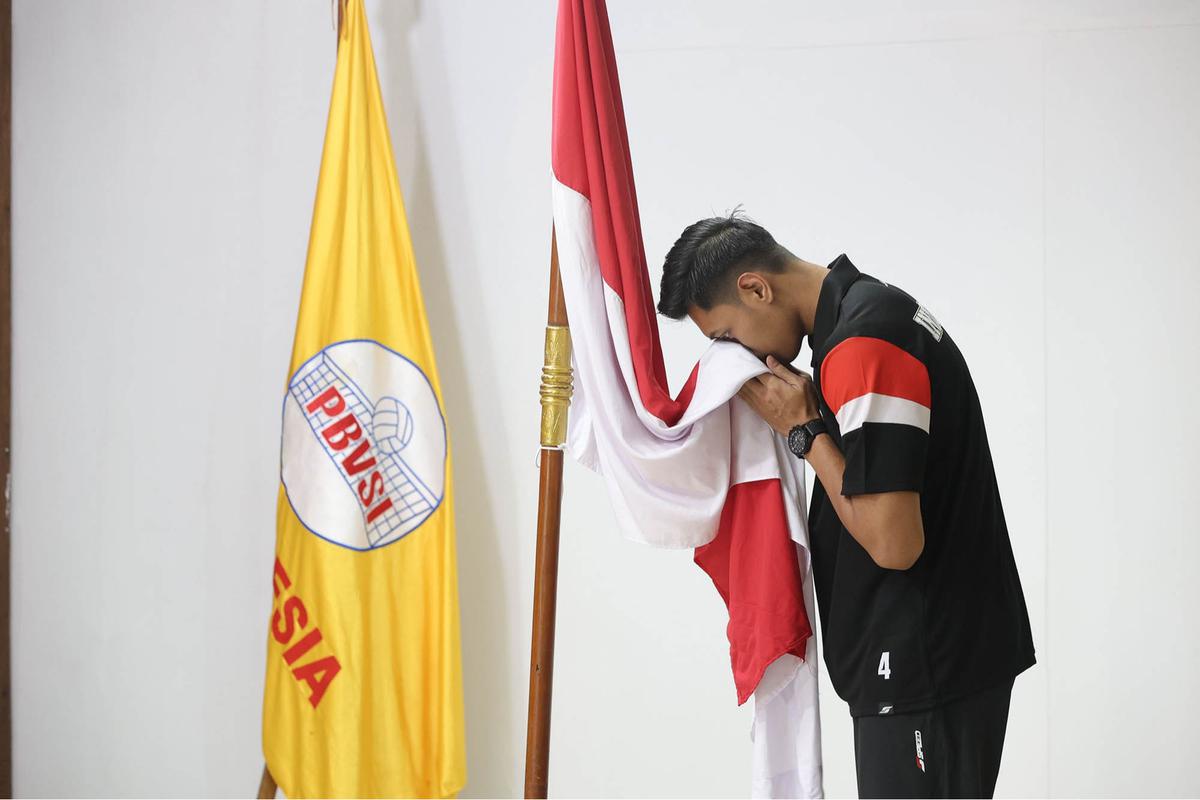 FOTO: Timnas Voli Putra U-21 Resmi Dilepas, Siap Harumkan Nama Indonesia di Kejuaraan Dunia