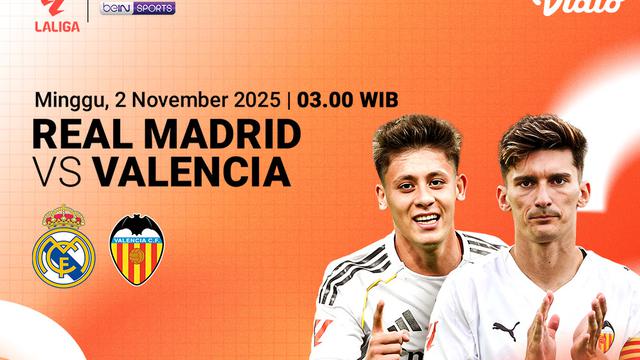 Saksikan Real Madrid vs Valencia eksklusif di Vidio. (dok. vidio.com)