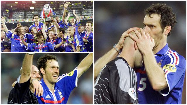 FOTO: Kisah Ritual Unik Laurent Blanc Kecup Kepala Fabian Barthez Berlanjut, Prancis Juara di Piala Eropa 2000