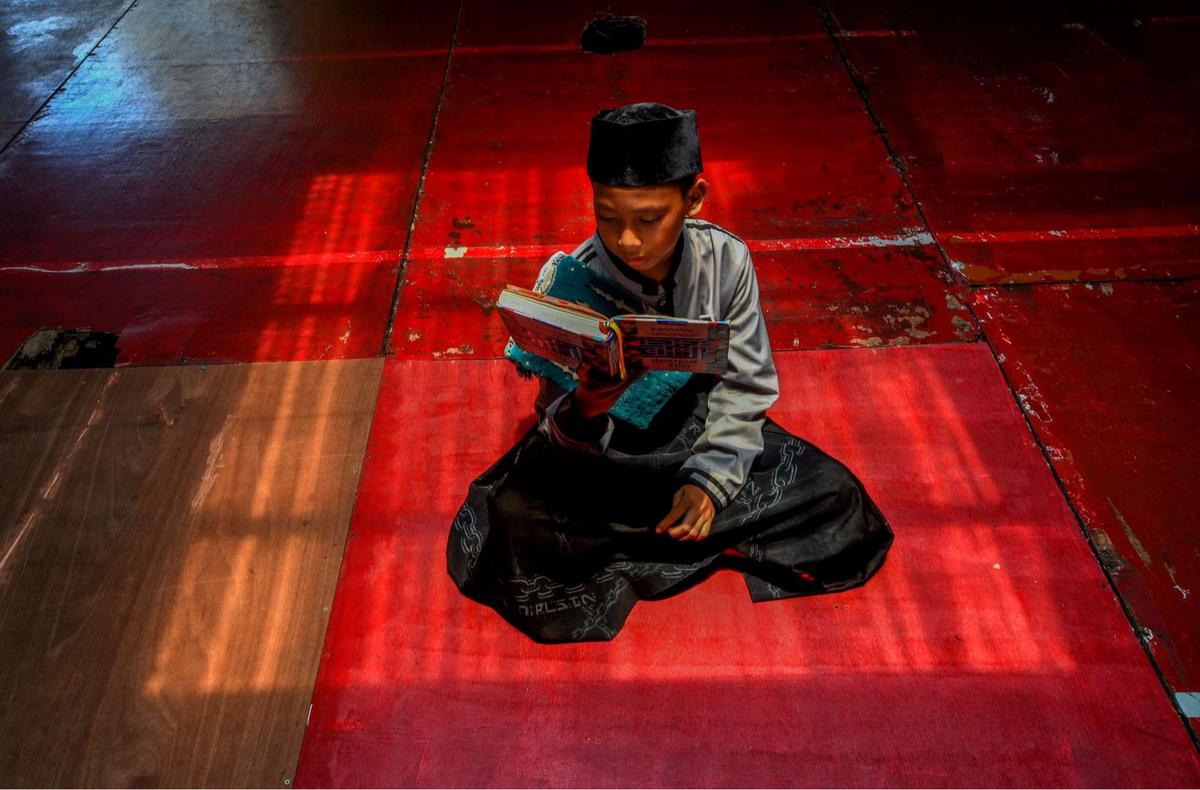 Santri bertadarus Alquran di Depok