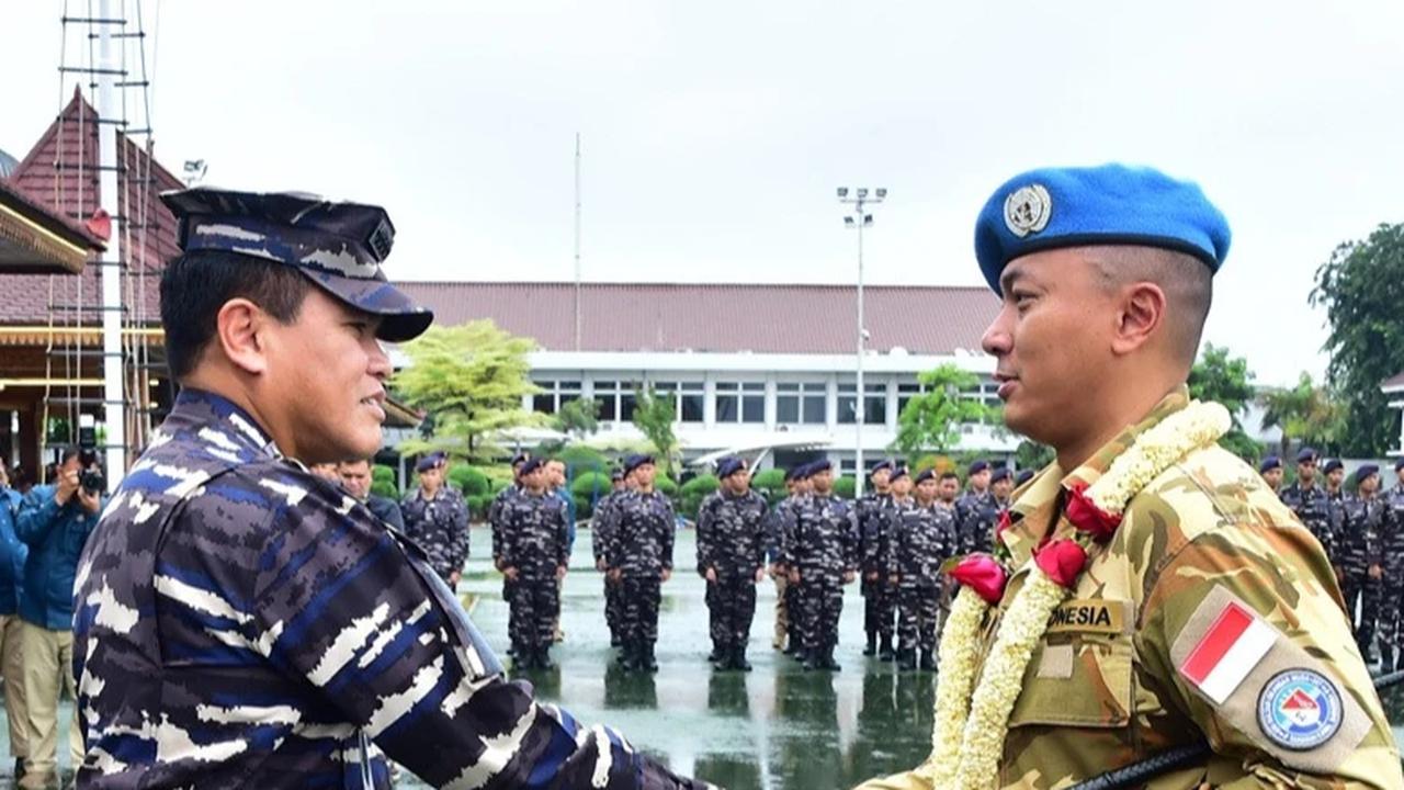 Kepulangan Prajurit TNI AL dari Lebanon