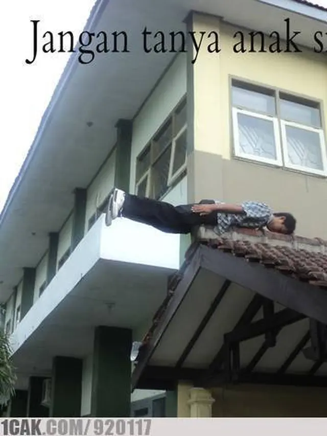 6 Kelakuan Orang Tidur di Atas Atap Rumah Ini Nyeleneh Banget