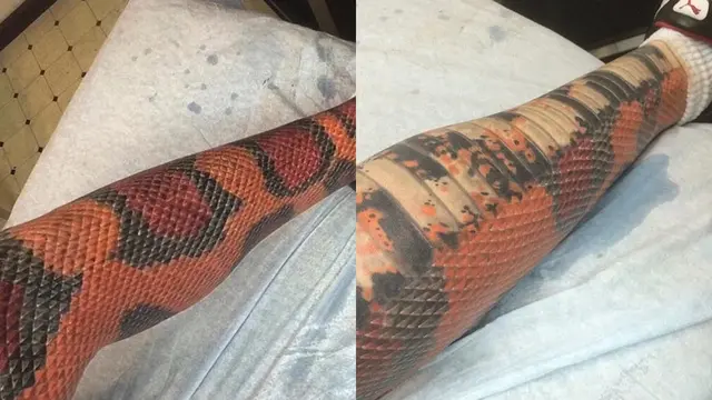 Tato Mirip Ular Asli