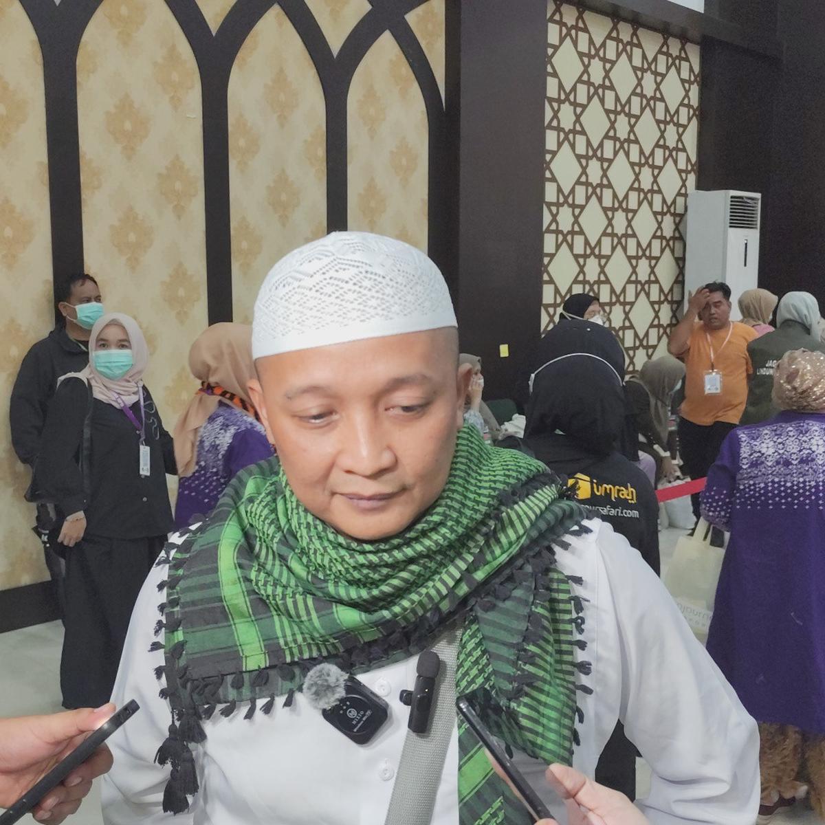 kepulangan jemaah haji kloter 1 makassar