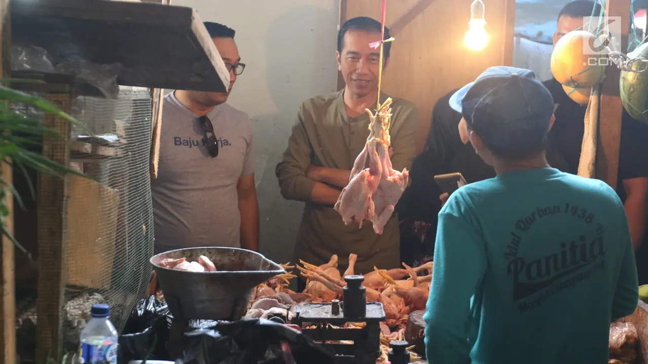 Jokowi Kunjungi Pasar Cihaurgeulis Kota Bandung