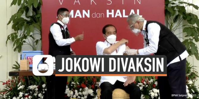 VIDEO: Penjelasan Lengkap Presiden Jokowi Setelah Disuntik Vaksin Covid-19