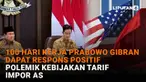 Mulai dari 100 hari kerja Prabowo Gibran dapat respons positif hingga polemik kebijakan tarif impor AS di News Flash Liputan6.com.
