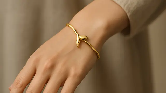 Model Gelang Emas Ekor Duyung untuk Ibu Muda