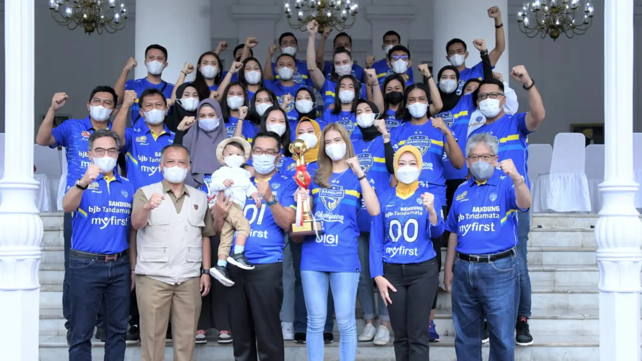 Pemprov Jabar Kucurkan Rp250 Juta Untuk Bandung Bjb Tandamata yang Jadi Juara Proliga 2022