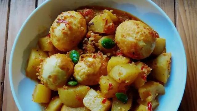 Balado Telur Kentang Petai