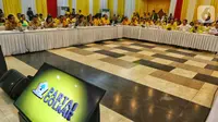 Suasana rapat pleno DPP Partai Golkar di Kantor DPP Golkar, Slipi, Jakarta, Selasa (5/11/2019). Rapat membahas munas untuk memilih Ketua Umum Golkar periode 2019-2024 di Bali pada Desember mendatang. (Liputan6.com/JohanTallo)
