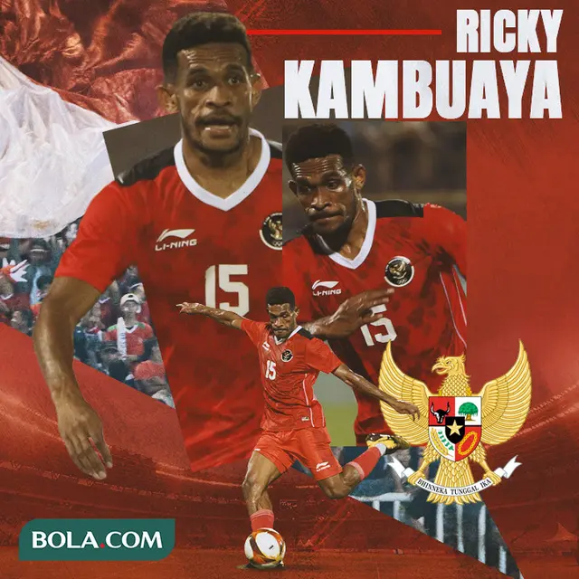 Timnas Indonesia - Ilustrasi Ricky Kambuaya