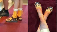 Kaus kaki nyeleneh (Sumber: Boredpanda)