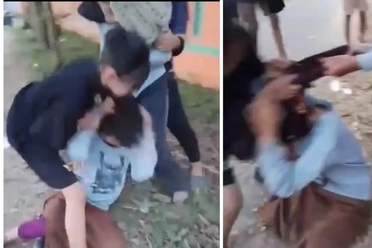 Tangkapan layar video viral perundungan terhadap siswi di Gowa. (Dok. Istimewa)