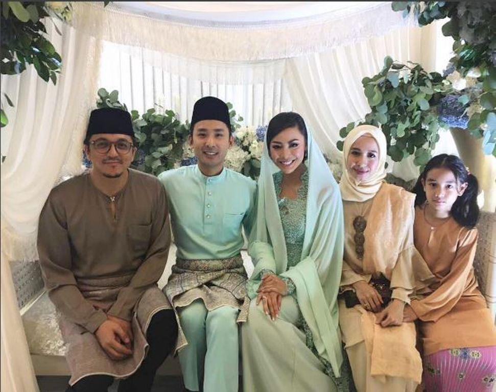 Laudya Cynthia Bella ditemani Engku Emran menghadiri pertunangan sang sahabat (Foto: Instagram)