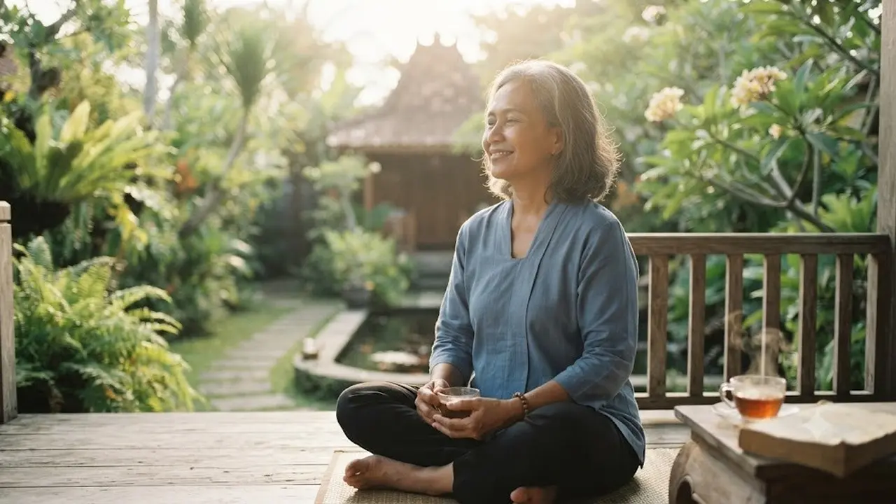 Kebiasaan Orang yang Memiliki Aura Positif (AI Generated)