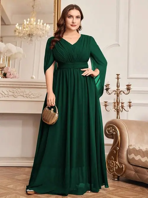 dress yang cocok untuk orang gemuk 6 Model baju Pesta untuk Orang Gemuk. TERLIHAT LEBIH LANGSING!