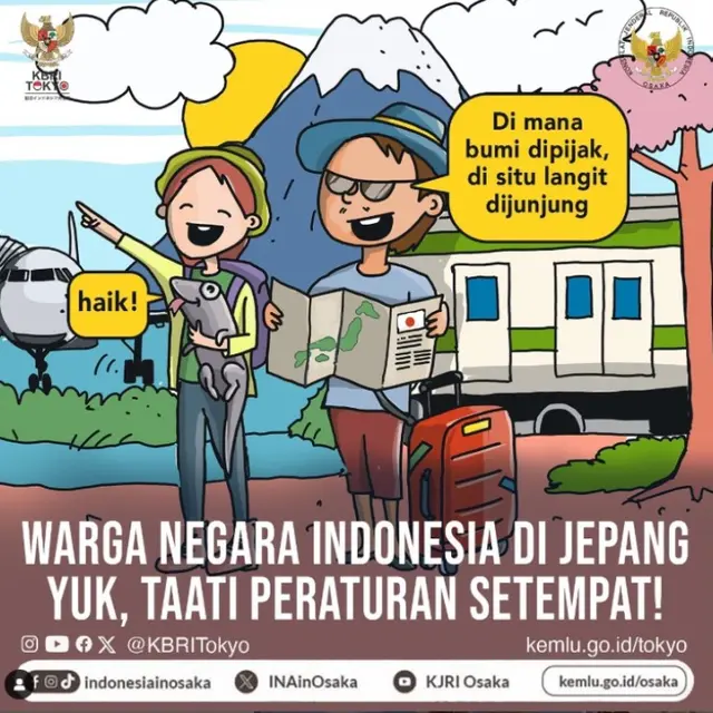 Viral WNI Diduga Bikin Resah Warga Jepang, KBRI Tokyo dan Osaka Umumkan 4 Imbauan