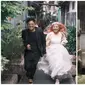 Pria ini pilih gang sempit padat penduduk jadi spot prewedding. (Sumber: TikTok/dotzybink)