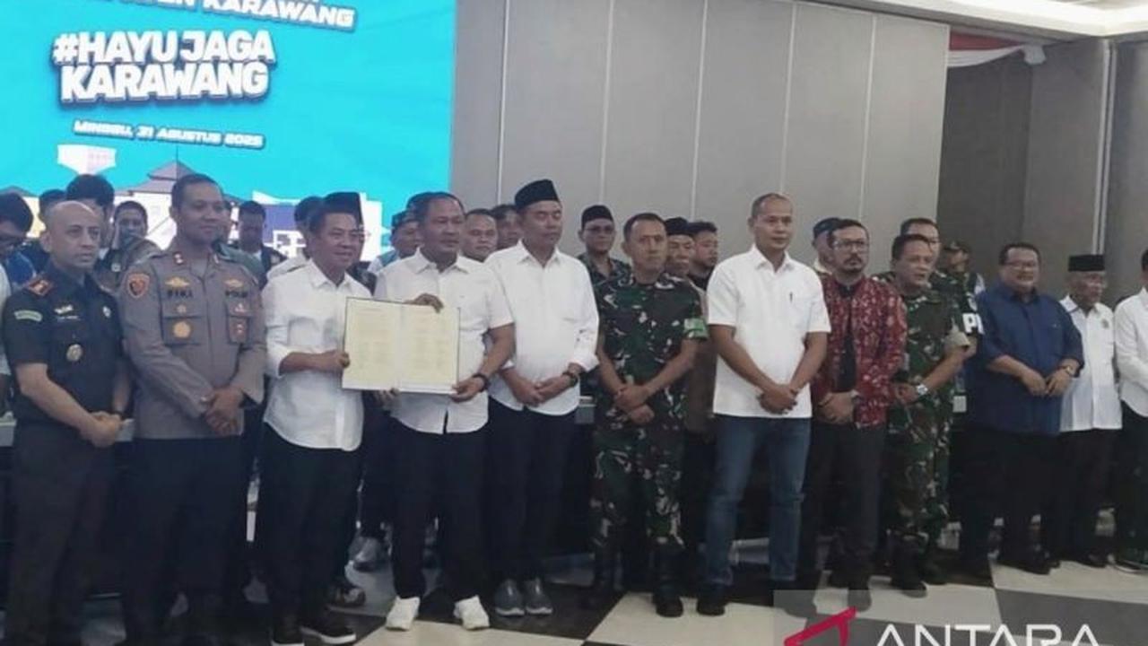Satu Deklarasi, Lima Poin Penting: Bupati Karawang Inisiasi Deklarasi Damai Jaga Kondusifitas Daerah