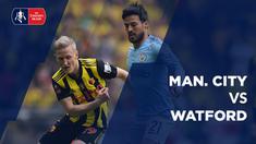 Berita video statistik Manchester City vs Watford pada final Piala FA 2018-2018, Sabtu (18/5/2019) di Stadion Wembley, London.