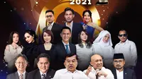 Liputan6 Awards 2021 ditayangkan live di SCTV, Kamis 28 Oktober 2021 pukul 12.00 WIB. Acara dimeriahka oleh penampilan Kotak dan juga hadirnya sejumlah menteri