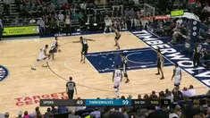 The Minnesota Timberwolves dominate the San Antonio Spurs with Karl-Anthony Towns scoring 26 points and 16 rebounds.