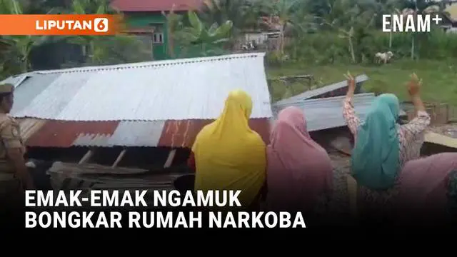 Emak-Emak Gerebek & Bongkar Sarang Narkoba di Aceh Tenggara